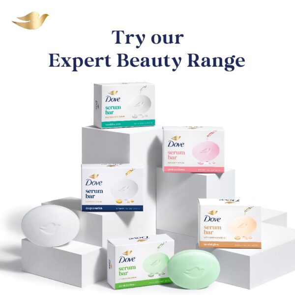 Dove Cream Beauty Bathing Bar 100 g (Combo Pack of 8) With Moisturising Cream for Softer, Glowing Skin & Body - Nourishes Dry Skin more than Bar Soap - Image 3