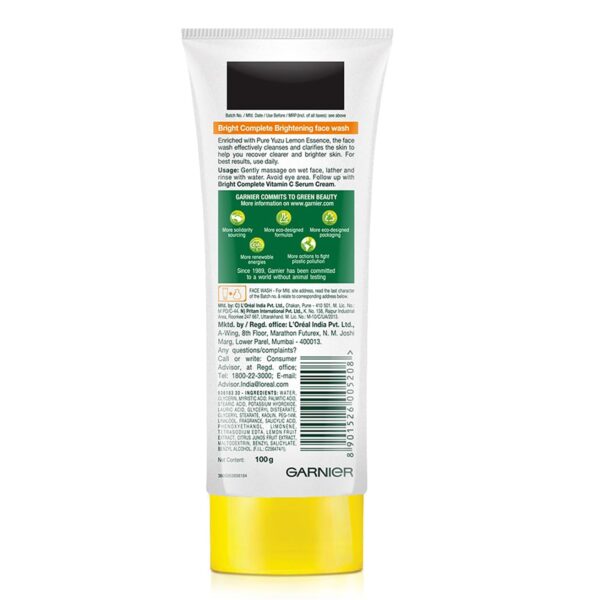 garnier face wash
