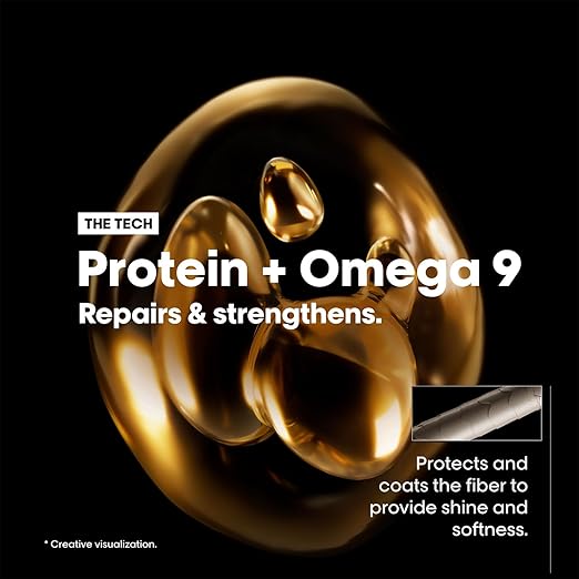 L'Oréal Professionnel Serie Expert Absolut Repair Masque |For dry and damaged hair| Provides deep conditioning & strength | With Gold Quinoa & Wheat Protein - Image 3