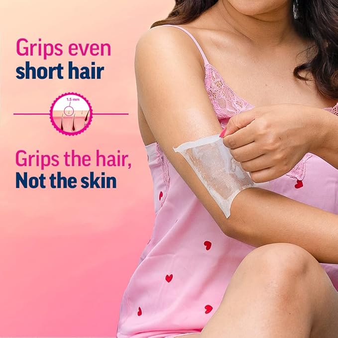Veet Full Body Waxing Strips Kit for Normal Skin, 20 Strips - Image 3