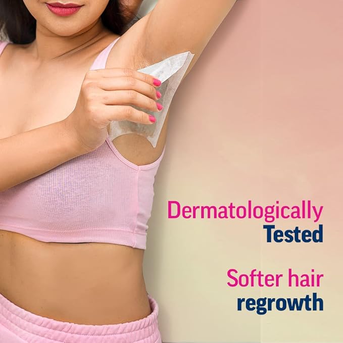 Veet Full Body Waxing Strips Kit for Normal Skin, 20 Strips - Image 2