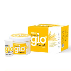 Ozone Instant Glo Bleach Cream for Men & Women | Enriched with Aloe Vera & Turmeric, 43 G (Pack of 3)