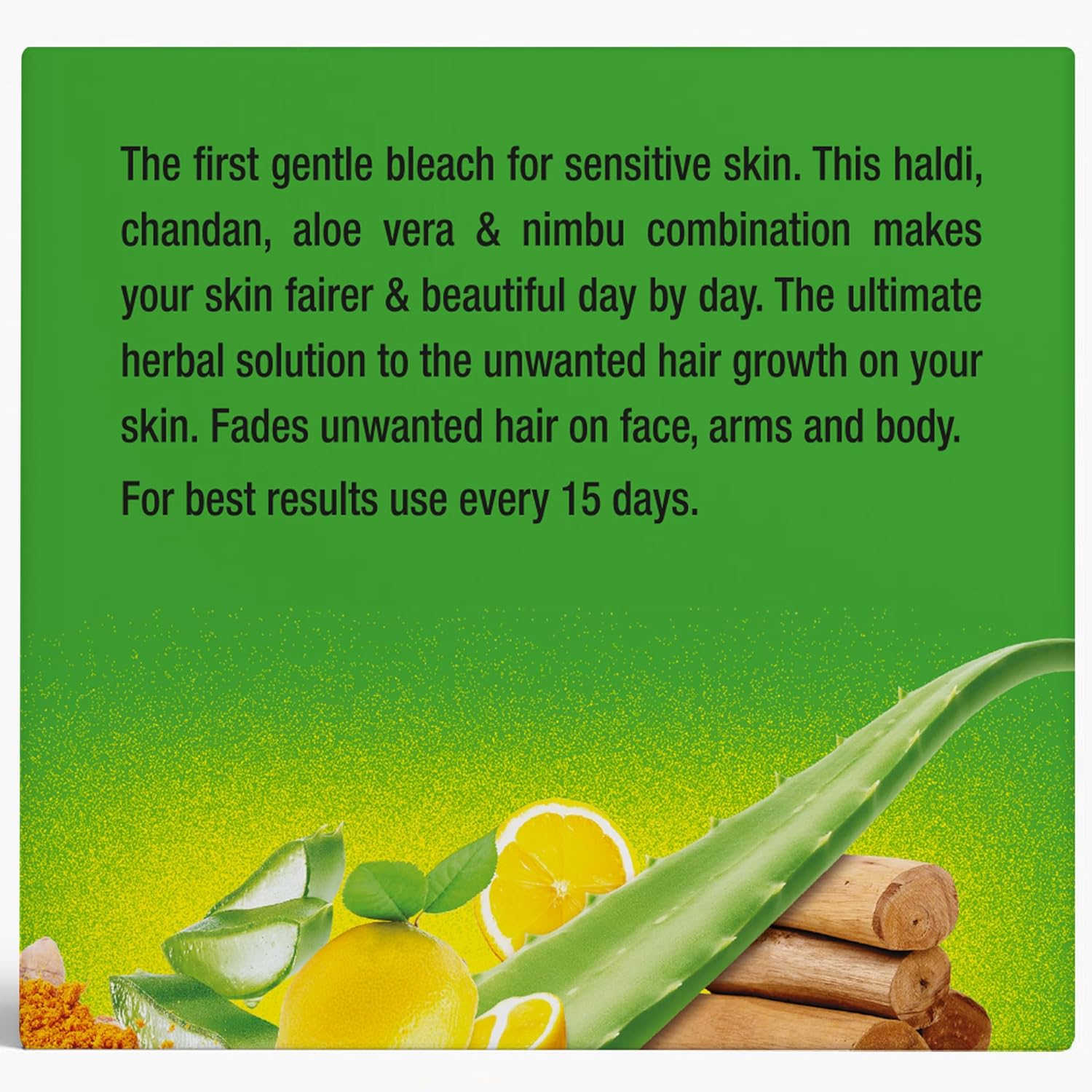Olivia Herb Bleach For Sensitive Skin 60G Brighter ,Fair & Glowing Skin With Herbal Extract Haldi, Chandan, Aloe Vera And Nimbu - Image 3