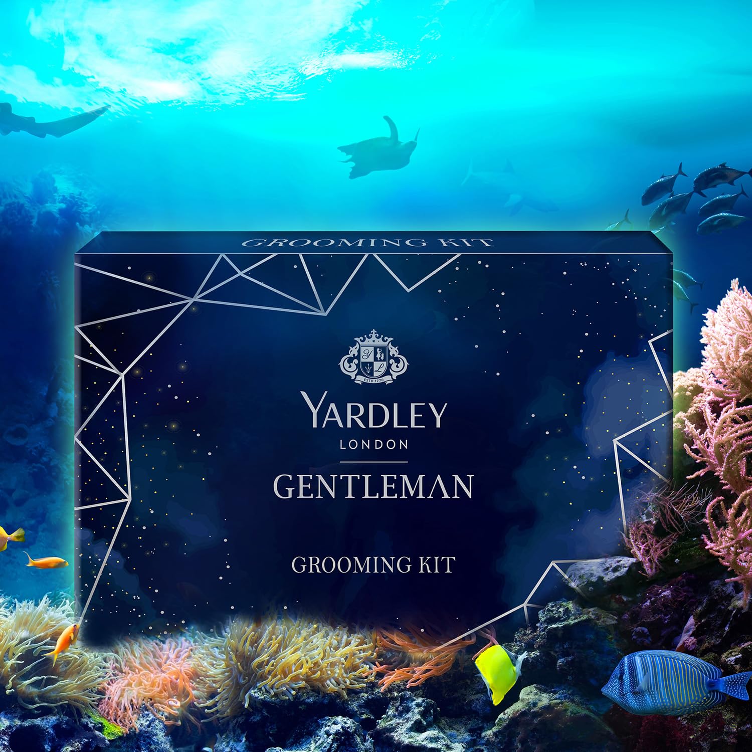 Yardley London Gentleman Luxury Grooming Kit For Men With Classic Activated Charcoal Soap, - Image 2
